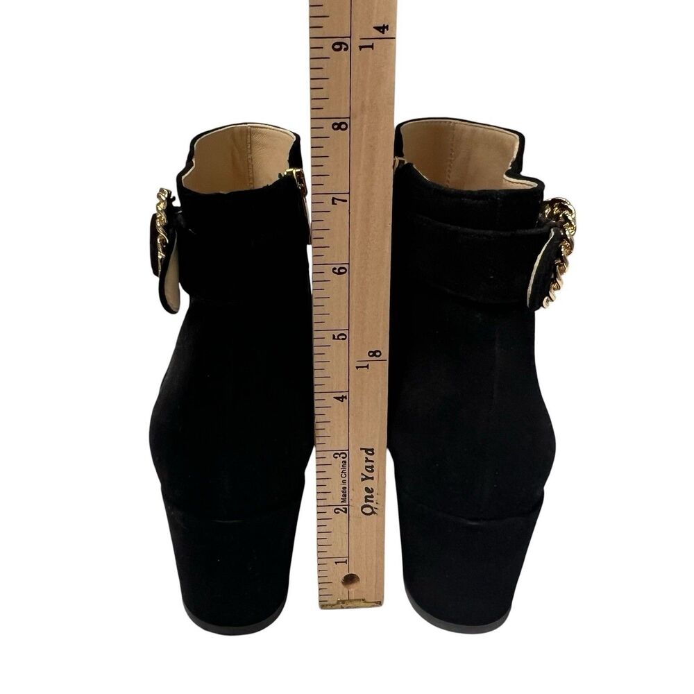 Ron White Rosalie Water Resistant Buckle Boots Black Suede Leather Size US 10.5 - Picture 8 of 12